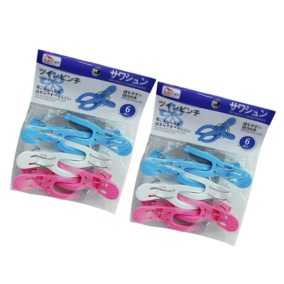 Masteelf 12 Pcs Large Clips Clothes Drying Pant Hangers with Clothespins Sewing