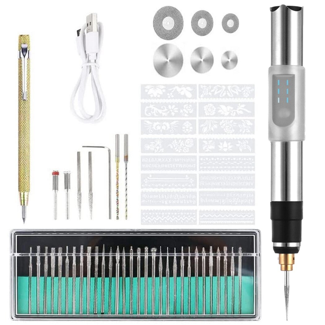 Electric Mini Engraving Pen Engraver Tool Kit, Multipurpose Crave Tool