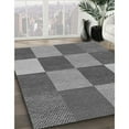 thumbnail image 2 of Ahgly Company Indoor Square Patterned Dark Gray Area Rugs, 4' Square, 2 of 6
