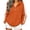 Orange, variant on Tqcoqu Women's 1/4 Quarter Zip Hoodie with Side White Stripe,Long Sleeve Oversized Loose Pullover Sweatshirt with Kangaroo Pocket