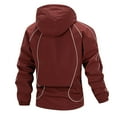 thumbnail image 3 of Daznico Winter Coats for Men,Reflective Hooded Casual Jacket Lightweight Windbreaker Outdoor Sports Lined Full Zip Up Coat for Daily Streetwear and Hiking,Size:XXL, 3 of 3