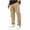 Khaki, variant on Cargo Pants for Men Multi Snap Pocket Side Zipper Straight Street Pants,Sizes S-3XL