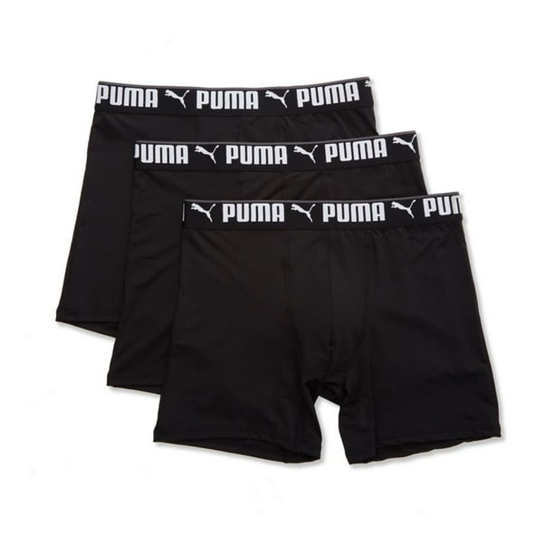 PUMA Men's Puma M15115 Men's Athletic Fit Boxer Briefs 3 Pack