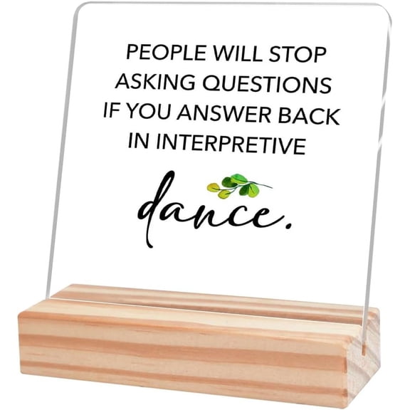 Funny Office Desk Sign,Humorous Sign Desk Decor,People Will Stop Asking Question Sign Acrylic Plaque,Humorous Office Gift for Women Friends Cheer Up Gift for Coworker 4x4 Inch