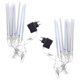 thumbnail image 2 of EeaseMX 2 luces LED de tubo de lluvia de meteoritos de 20 cm con cadena de luces brillantes y enchufe europeo., 2 of 7