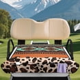 thumbnail image 3 of Uourmeti Golf Cart Seat Covers Non-slip Terry Cloth, Compatible with Club Car Golfcart Sports, for EZGO TXT RXV Yamaha, Cowhide, 3 of 8