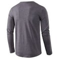 thumbnail image 3 of Spring Saving GaThRRgYP Mens Sweatshirts Clearance,Men Long-Sleeve Beefy Muscle Basic Solid Pure Color Blouse Tee Shirt Top, 3 of 4