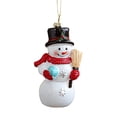 thumbnail image 1 of Adornos navideños de plástico con dibujos animados Diseños de árboles de Papá Noel Decoraciones navideñas coloridas con poses únicas Decoración festiva para colgar en el árbol y decorar el hogar, 1 of 7