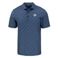 thumbnail image 2 of Men's Cutter & Buck Navy Milwaukee Brewers Pike Eco Pebble Print Stretch Recycled Polo, 2 of 3