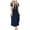 Navy Womens Summer Dress, variant on USSUMA Sun Dresses Women Summer Casual, Women's Summer Casual T Shirt Dresses Short Sleeve Pockets Empire Waist Pleated Loose Swing Casual Flare Midi Dress
