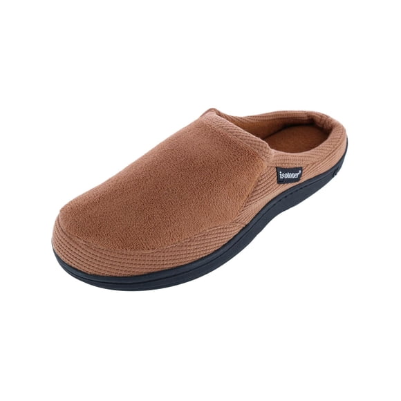 Isotoner Microterry and Waffle Travis Hoodback Slipper (Men's)