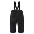 thumbnail image 2 of PXLKNZH Kids Waterproof Snow Pants Children's Bib Pant Overalls Winter Warm Skiing Suspender Rain Pants for Boys Girls,Black,3-4Years, 2 of 3