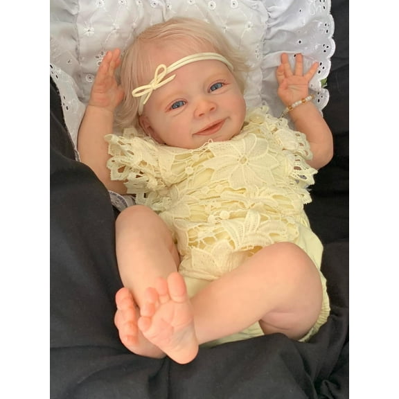 Likable Lifelike Reborn Baby Dolls Girl 19 inch 48 CM Cute Realistic Newborn Babies Handmade That Look Real Cloth Body Adorable Baby Doll Girl
