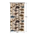 thumbnail image 5 of Beige Realistic Dinosaurs Pattern Shower Curtain 36"x72" ,Bathroom Decorative Shower Curtains Set with 12 Hooks,Modern Waterproof Washable Shower Curtain, 5 of 6