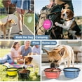 thumbnail image 6 of Pawaboo Collapsible Dog Bowls 2 Pack, Silicone Feeding Watering Bowls with Lids & Carabiners for Dogs Cats, Portable Water Feeder Food Bowl for Walking Traveling Home Use, Blue + Grey, 6 of 6