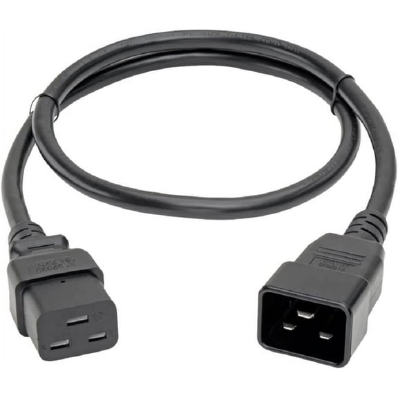 Toptekits C20 to C19 Power Extension Cable Cord- 5ft/1.5m Server/PDU Power Cord,UL E513038 ,SJT 3X12AWG 20A 250V (C20 to C19 Cord 5ft)