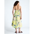 thumbnail image 3 of Free Assembly Women's and Women's Plus Strapless Cotton Poplin Tiered Midi Dress, Sizes XS-4X, 3 of 6