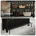 thumbnail image 5 of Tribesigns Home Bar Unit, Modern 2-Tier Bar Table with Footrest, Corner Mini Coffee Bar Cabinet for Home Kitchen Pub, Black, 5 of 7