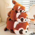 thumbnail image 6 of ZZkhGO Red Raccoon Transformation Doll, Crouching Plush Toy to Big Raccoon, Sleeping Pillow Stuffed Animal Gift, 6 of 7