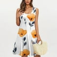thumbnail image 2 of Vestido de Fiesta de Navidad de Niñas sin Mangas Cuello de Jardín Vestido Casual de Bolsillo Impreso 20% Poliéster 80% Algodón, Traje de Moda para Fotos de Vacaciones Y Celebraciones, 2 of 9