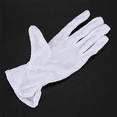 thumbnail image 4 of Pair Protective Anti-Slip White Cotton Work Driving Gloves, 4 of 7