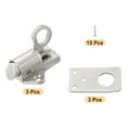 thumbnail image 3 of Uxcell 3Pack Spring Bounce Lock, Zinc Alloy Pull Ring Spring Bounce Door Bolt, Silver, 3 of 6