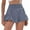 Light Blue, variant on Women Shorts Elastic Waist Running Pocket Nylon Comfortable Loungewear Sleepwear