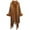 Khaki, variant on Brglopf Faux Fur Shawl Wraps for Women Open Front Striped Fringed Cardigan Color Block Cloak Coat Knitted Winter Poncho Capes