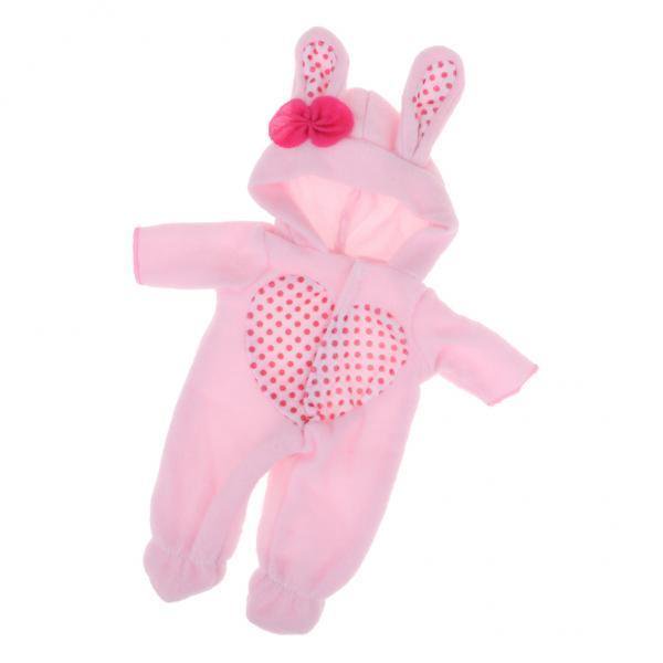 Ropa de muñeca bonita Hugo 2x para muñeca recién nacida 9-11 pulgadas pelele de muñeca Reborn-conejo