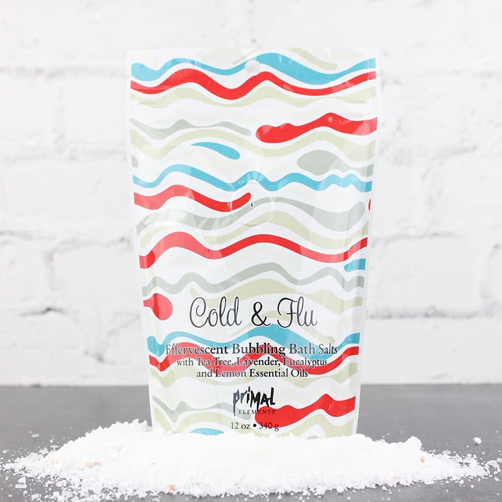 Cold & Flu 12 oz Bubbling Bath Salts