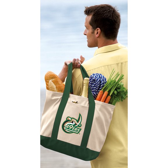 University of North Carolina Charlotte Tote Bag COTTON UNCC UNC Charlotte Totes for TRAVEL BEACH SHOPPING