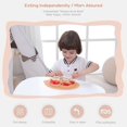 thumbnail image 4 of EASTIN 100% Silicone Suction Plate with Built-in Placemat for Toddlers + Preschoolers - Divided Plate - Dishwasher Safe, 4 of 5