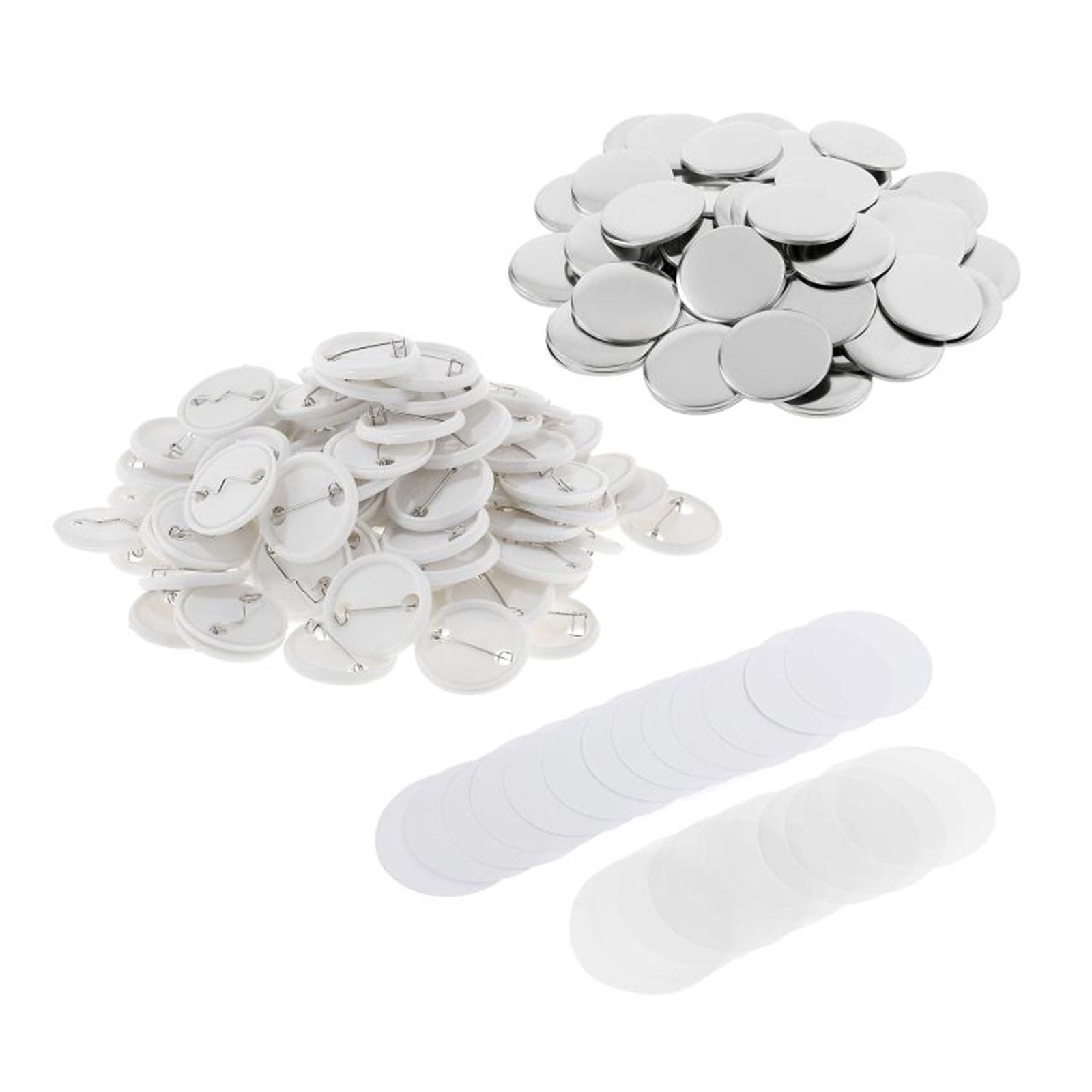 Punch Press Maker Machine Badge Button Pin Sublimation Sliver Blank Base Pins With Making Mould Adjustable Circle Cutter Tools DIY With Parts
