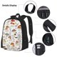 thumbnail image 3 of Fotbe Mushrooms And Butterflies Set Escolar 3 en 1 para Niños - Mochila Duradera con Lonchera Aislante y Estuche para Lápices - Mochila Escolar para Niños y Niñas, 3 of 7