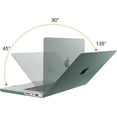thumbnail image 3 of Mosiso Case for Mosiso Case for MacBook Pro 16 inch Case 2024-2021 M4 M3 M2 M1 A3403 A3186 A2991 A2780 A2485, Plastic Carbon Fiber Texture Hard Shell&Keyboard Cover&Screen Protector, Green, 3 of 7