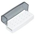 thumbnail image 1 of Estuche esterilizable en autoclave de 18 orificios para conservación limpia y uso en laboratorio, organizador de fresas dentales eficiente de color blanco, 1 of 8