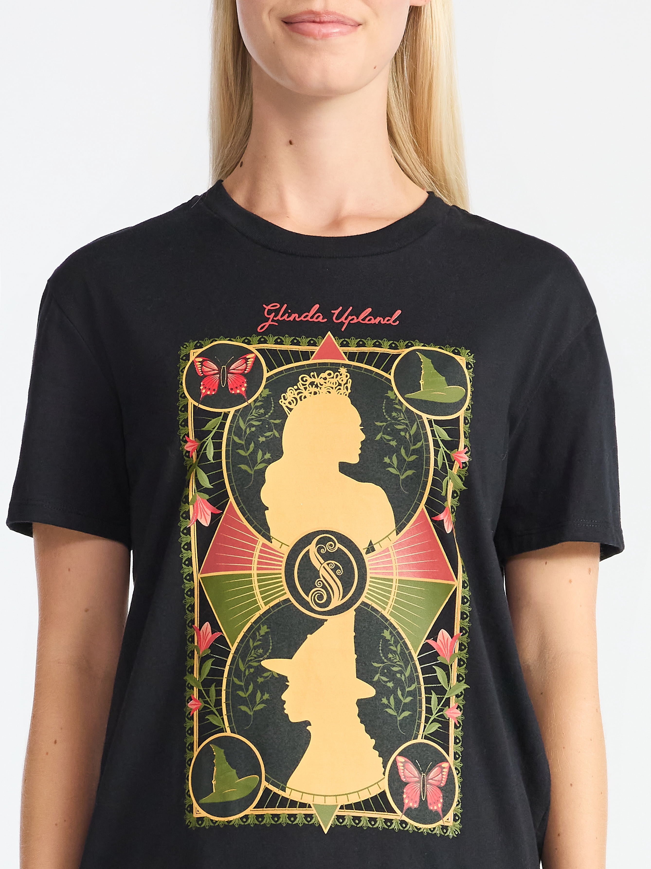Wicked Women's Graphic Print Tee with Short Sleeves, Sizes XXS-XXL