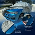 thumbnail image 2 of Tuningpros CC-U2 Multiple Layers Non-Woven Fabric Car Cover Waterproof Rain Barrier Fit up to Size 170.1" x 72.8" - 1 pc, 2 of 7