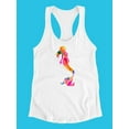 thumbnail image 3 of Watercolor Mermaid Outline Racerback Tank Women -SPIdeals Designs, Female Small, 3 of 4