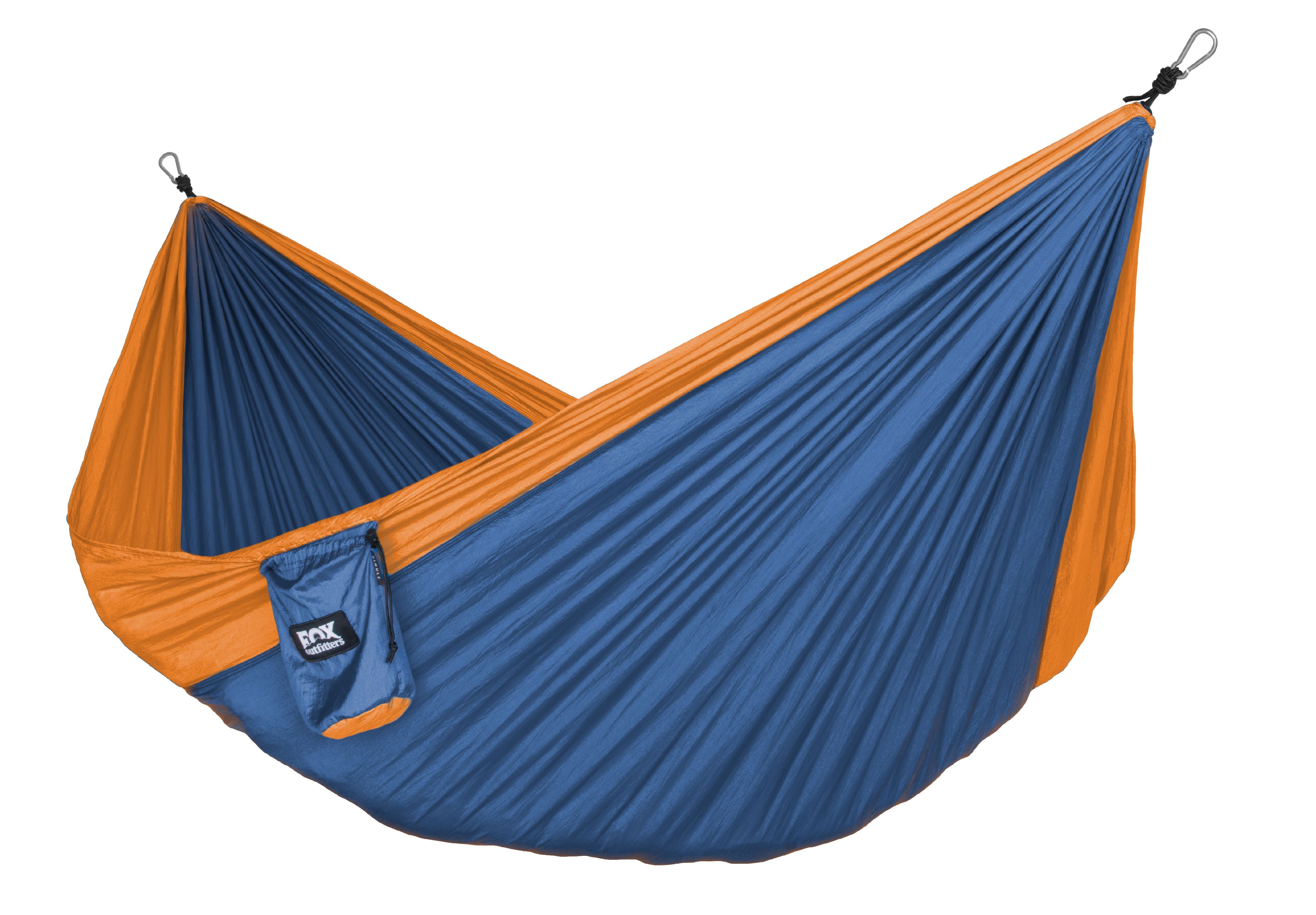 Yard Lightweight Portable Nylon Parachute Hammock for Backpacking Travel Hammock Straps /& Steel Carabiners Included Beach Fox Outfitters Neolite Double Camping Hammock