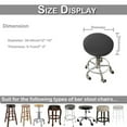 thumbnail image 2 of Round Chair Seat Slipcover Bar Stool Stretch Cushion Covers Protector 2PCS, 2 of 7