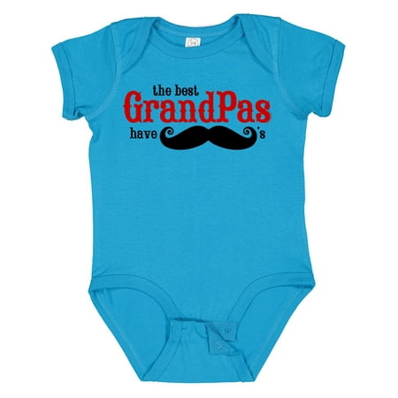 

Inktastic Best Grandpas Have Mustaches Gift Baby Boy Bodysuit