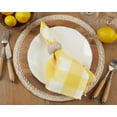 thumbnail image 2 of Fennco Styles Buffalo Plaid Checkered Classic Cotton Blend Tabletop Collection Napkins, Set of 4 - Dinner Napkins for Banquets, Christmas, Special Events and Home Décor, 2 of 5