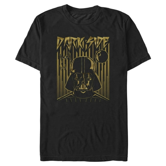 Mens Star Wars Gold Darth Side T Shirt