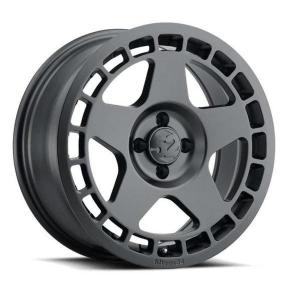 TURAB-77548-42 17x7.5-4x108x42 mm Turbomac ET 63.4 mm Center Bore Wheel, Asphalt Black