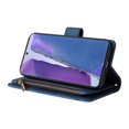 thumbnail image 2 of Case for Samsung Galaxy Note 20 5G Cover Zipper Pocket Wallet Case Magnetic Protective - Blue, 2 of 5