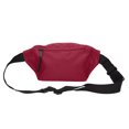 thumbnail image 3 of DALIX 3-Pockets Unisex Fanny Pack, Polyester, Maroon, 3 of 5