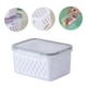 thumbnail image 4 of Contenedores grandes para almacenar frutas y verduras en el refrigerador | Contenedores herméticos para frutas y verduras con tapa y colador extraíble, 4 of 4