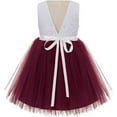 thumbnail image 2 of V-Back Backless Lace Formal Flower Girl Dress Christening Gown 206R2, 2 of 3
