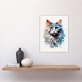 thumbnail image 4 of Grey Point Ragdoll With Blue Eyes Cat Lover Gift Pet Portrait Bright Artwork Painting Unframed Wall Art Print Poster Home Decor Premium, 4 of 5